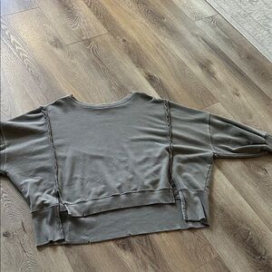 Camden free people sweatshirt taupe Women's sweatshirt